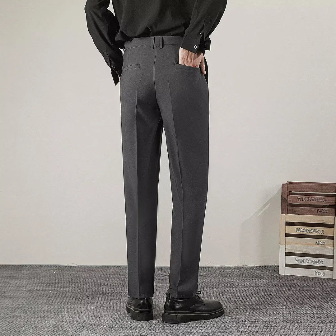 Męskie Spodnie Formalne w Stylu Smart Casual