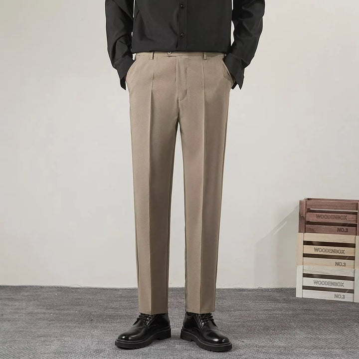 Męskie Spodnie Formalne w Stylu Smart Casual