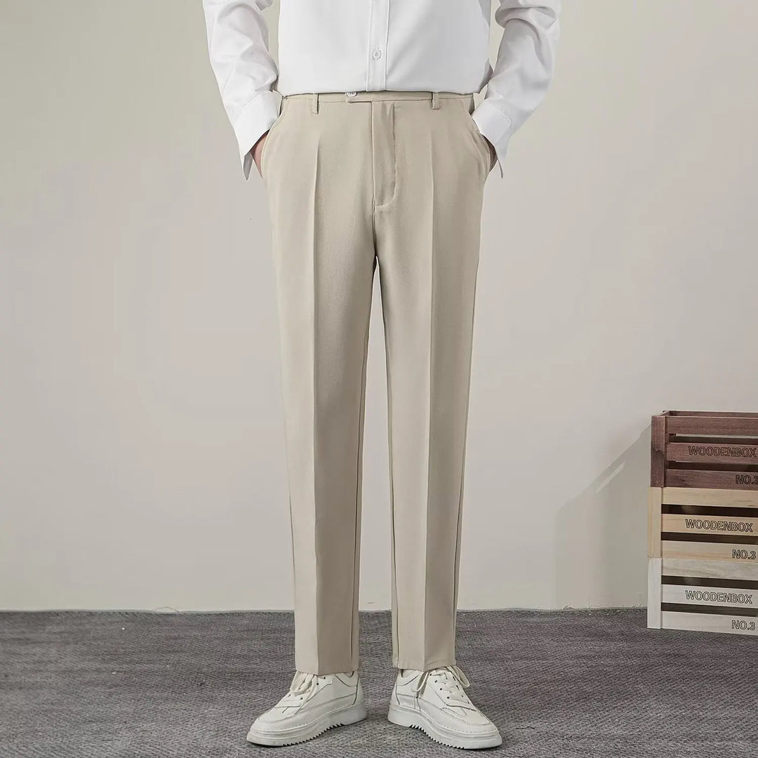 Męskie Spodnie Formalne w Stylu Smart Casual
