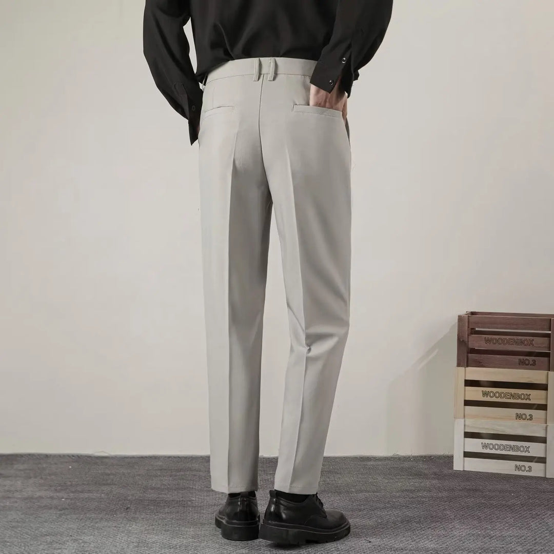 Męskie Spodnie Formalne w Stylu Smart Casual