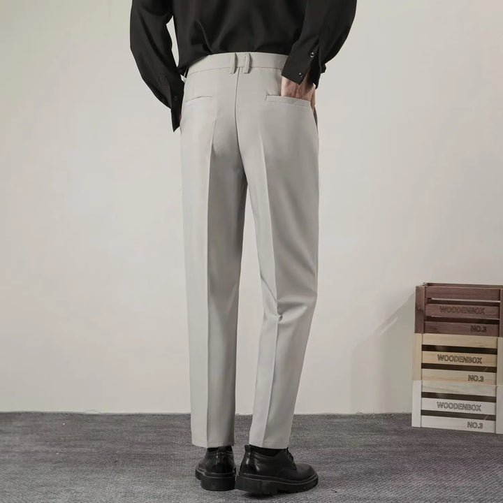 Męskie Spodnie Formalne w Stylu Smart Casual