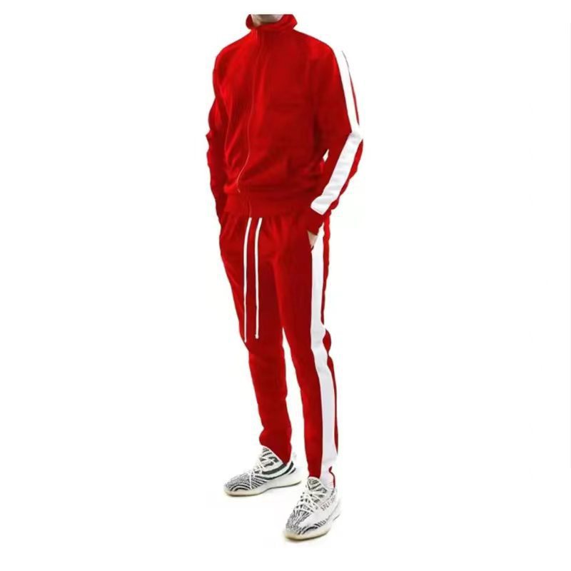 Męski Zestaw Dresowy Ponadczasowy Styl Wygodny Miękki Materiał Casual Sportowa Odzież Kompletny Strój