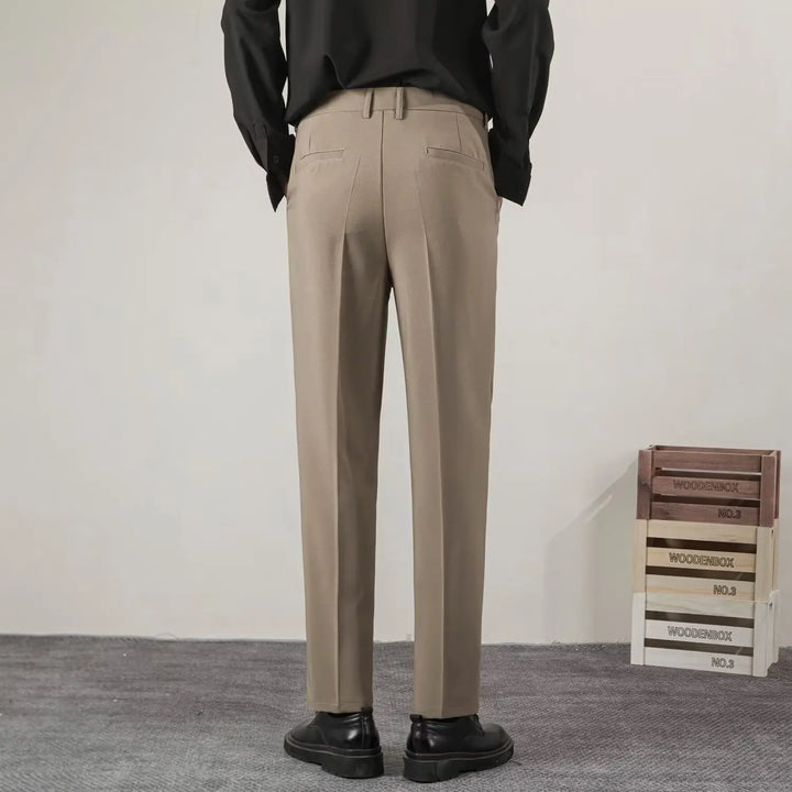 Męskie Spodnie Formalne w Stylu Smart Casual