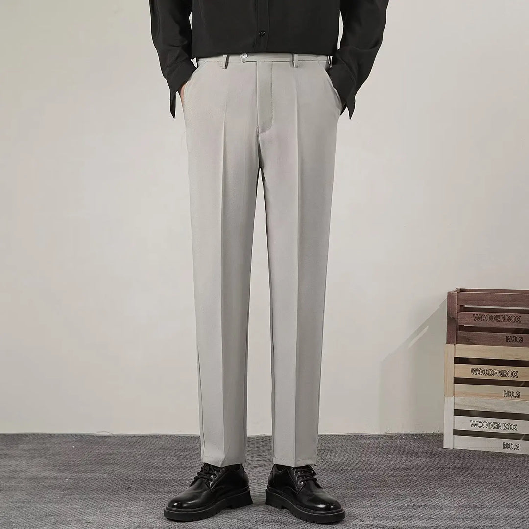 Męskie Spodnie Formalne w Stylu Smart Casual
