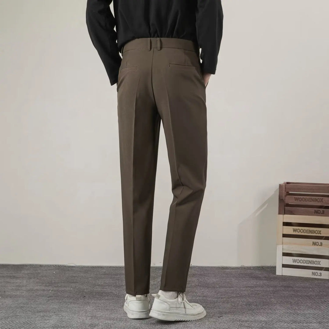 Męskie Spodnie Formalne w Stylu Smart Casual