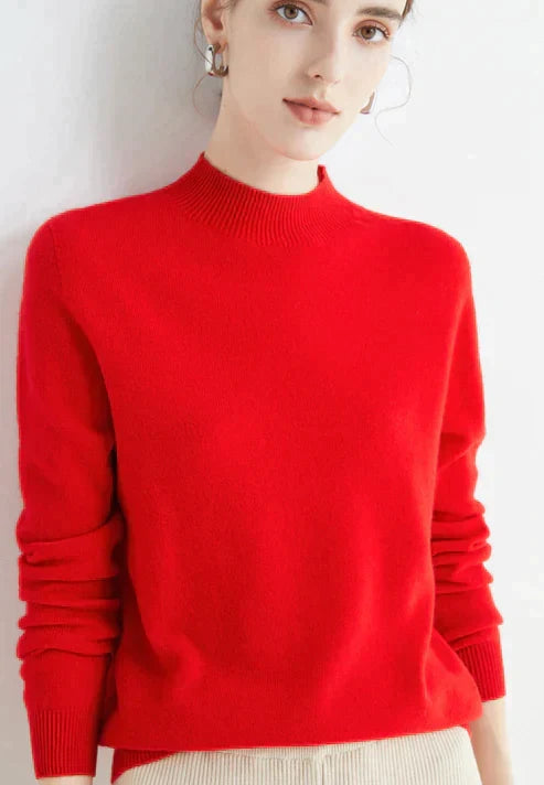 Kobiecy sweter na co dzień, dzianinowy, idealny na jesień i zimę, ciepły i stylowy, na każdą okazję