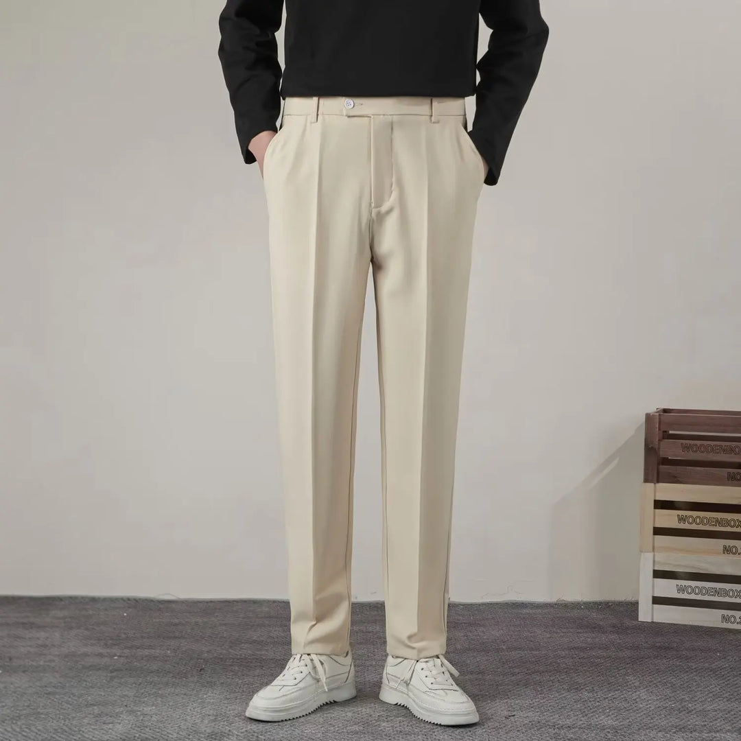 Męskie Spodnie Formalne w Stylu Smart Casual