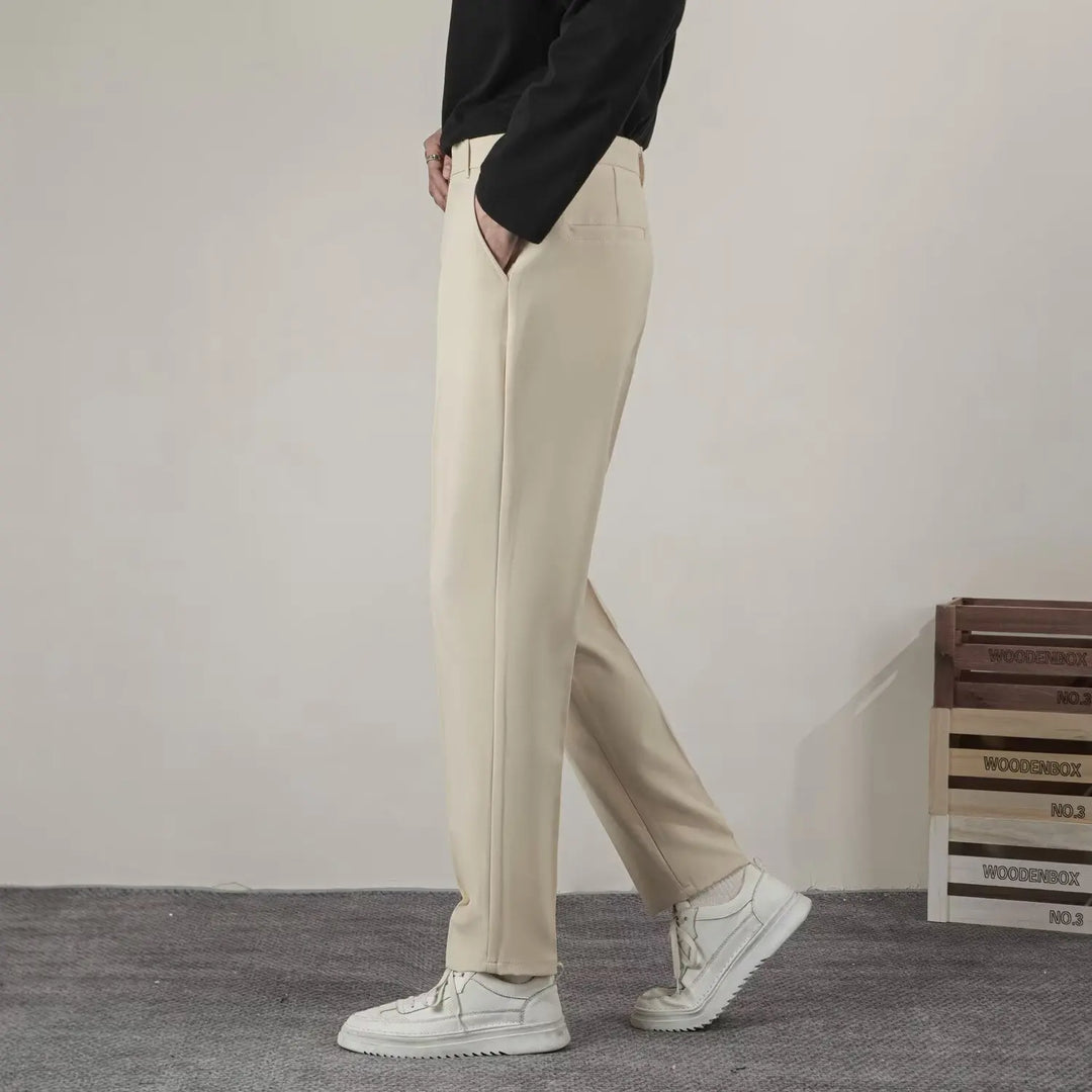 Męskie Spodnie Formalne w Stylu Smart Casual