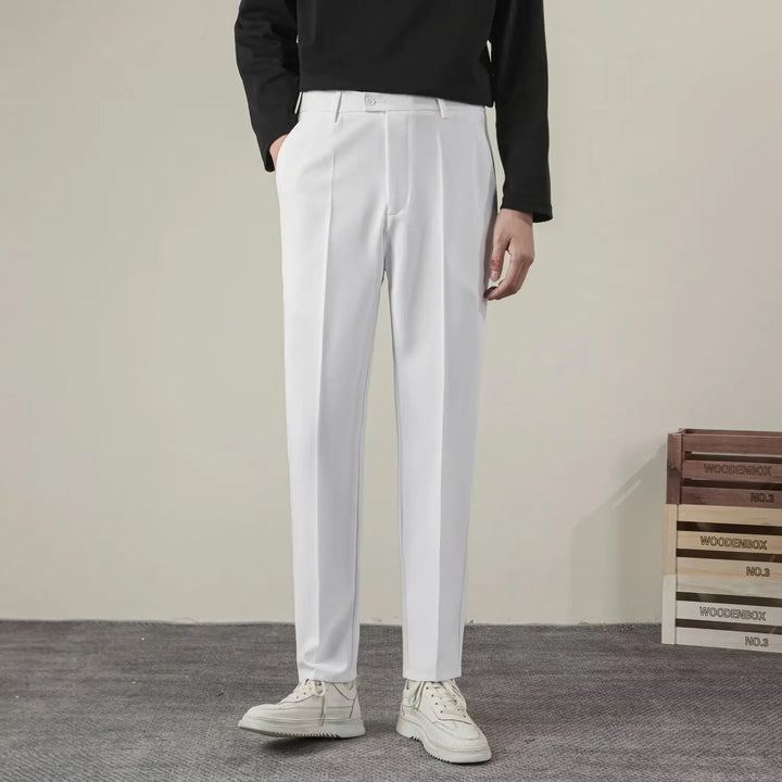Męskie Spodnie Formalne w Stylu Smart Casual