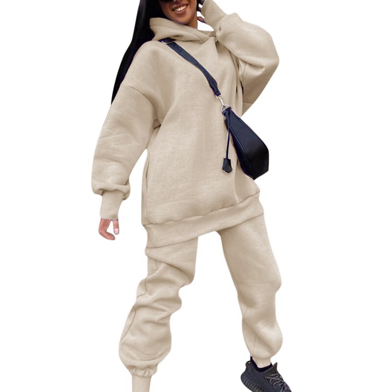 Damski Oversized Hoodie i Spodnie dresowe – Luźny Dwuczęściowy Dres na Co Dzień i do Relaksu