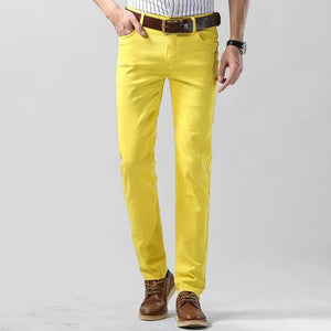 Męskie Spodnie Chino z Bawełny Stretch – Oddychające Spodnie w Regularnym Ficie do Biura i Stylu Casual
