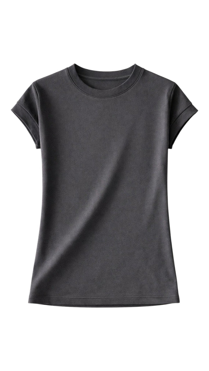 Męska koszulka T-shirt z okrągłym dekoltem – Regularny krój, codzienna koszulka z krótkim rękawem