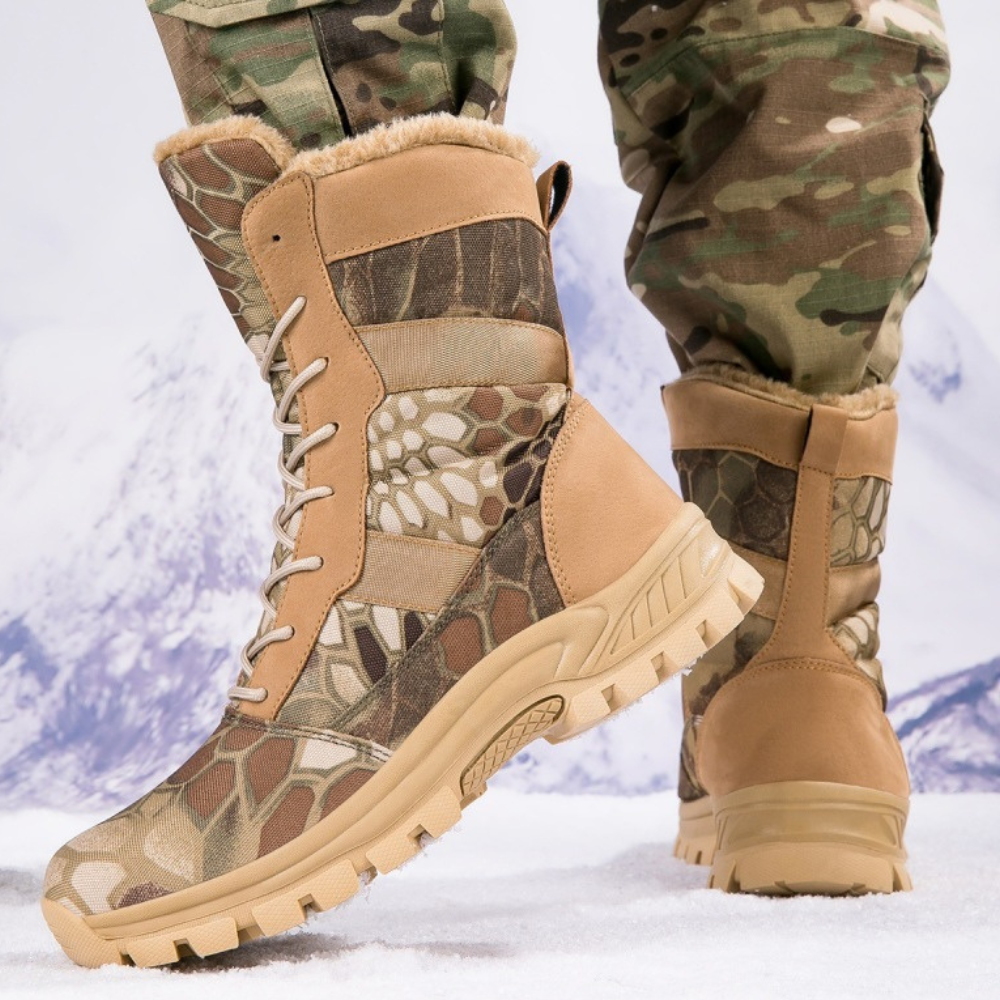 Męskie Taktyczne Buty Wojskowe Wzmocnione Wysoką Kostką