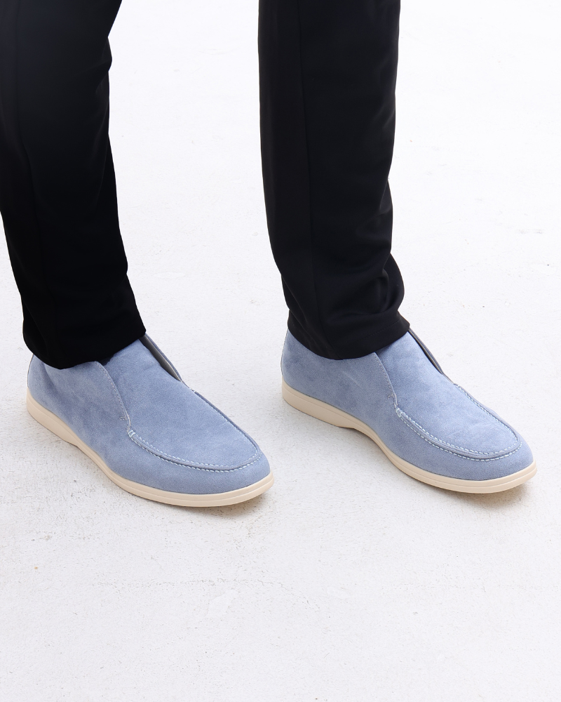 Męskie zamszowe mokasyny typu slip-on w stylu high-top