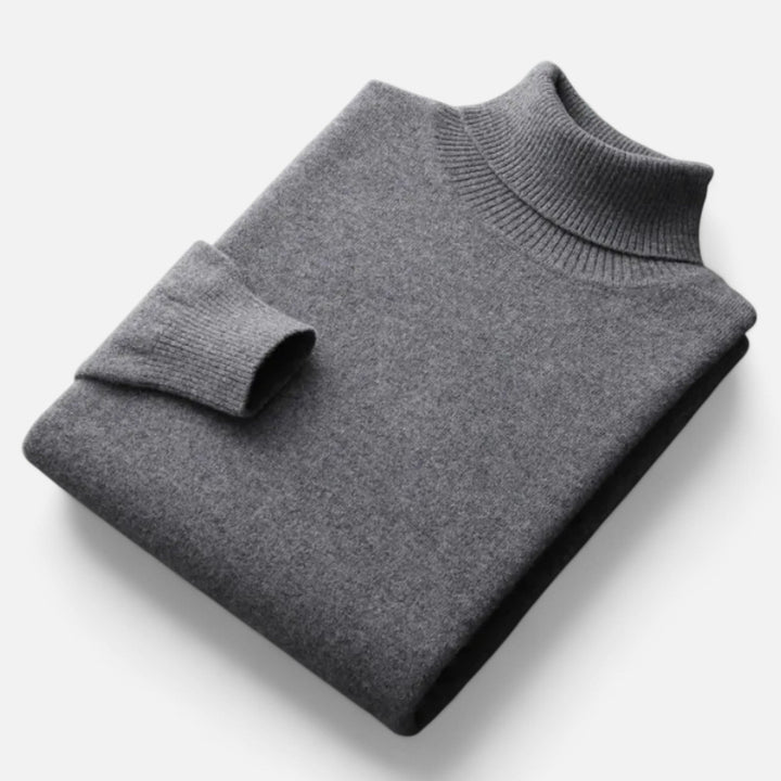 Valmonti | Męski sweter z kaszmiru z wysokim kołnierzem w oversize
