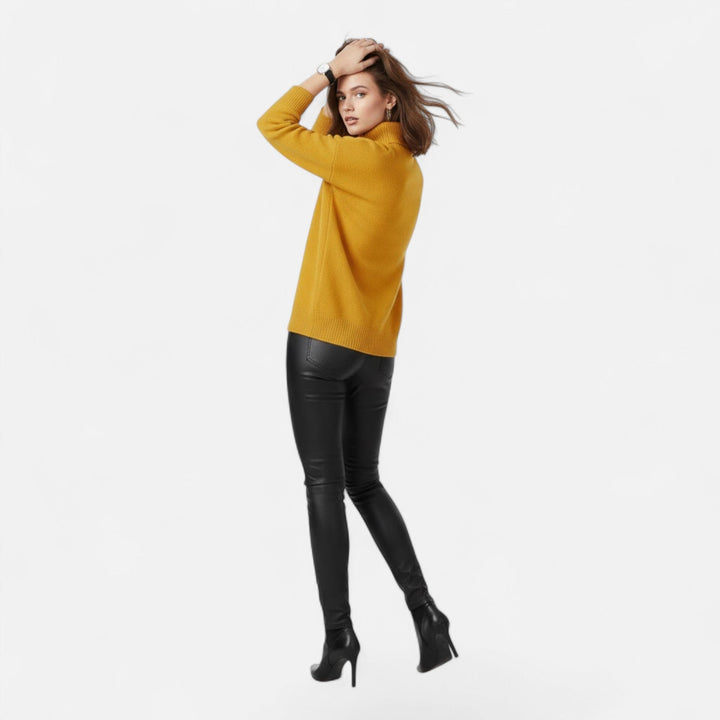 Valmonti | Damski sweter z wełny z domieszką – Oversized gruby splot