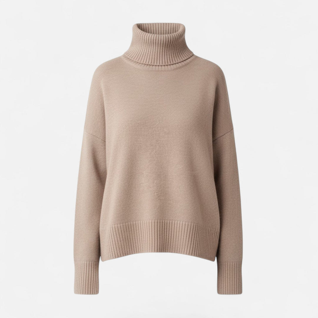 Valmonti | Damski sweter z wełny z domieszką – Oversized gruby splot