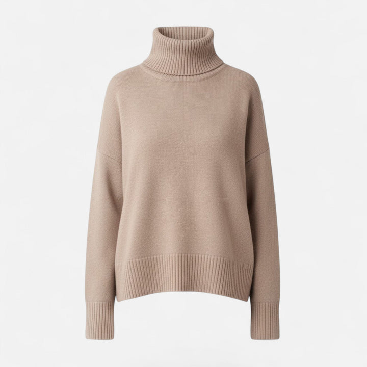 Valmonti | Damski sweter z wełny z domieszką – Oversized gruby splot