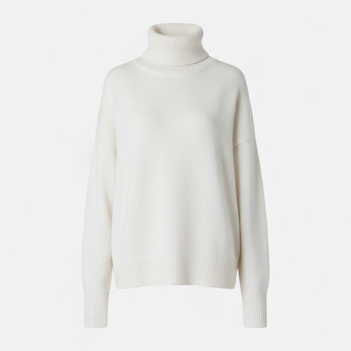 Valmonti | Damski sweter z wełny z domieszką – Oversized gruby splot