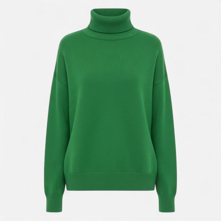 Valmonti | Damski sweter z wełny z domieszką – Oversized gruby splot