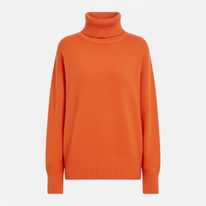 Valmonti | Damski sweter z wełny z domieszką – Oversized gruby splot