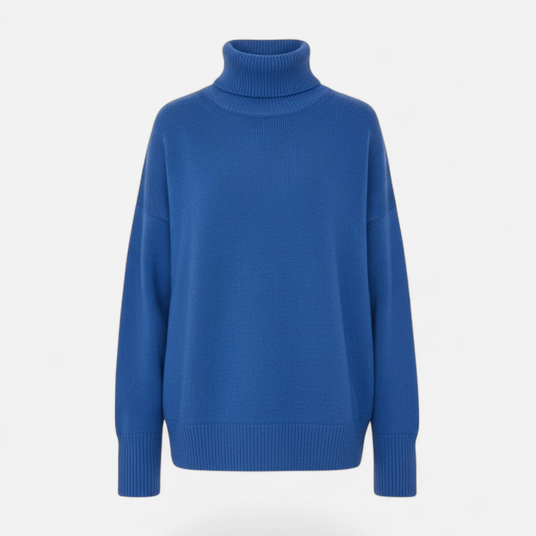 Valmonti | Damski sweter z wełny z domieszką – Oversized gruby splot