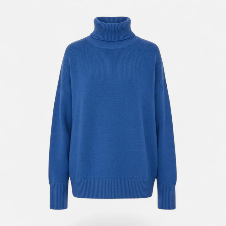 Valmonti | Damski sweter z wełny z domieszką – Oversized gruby splot