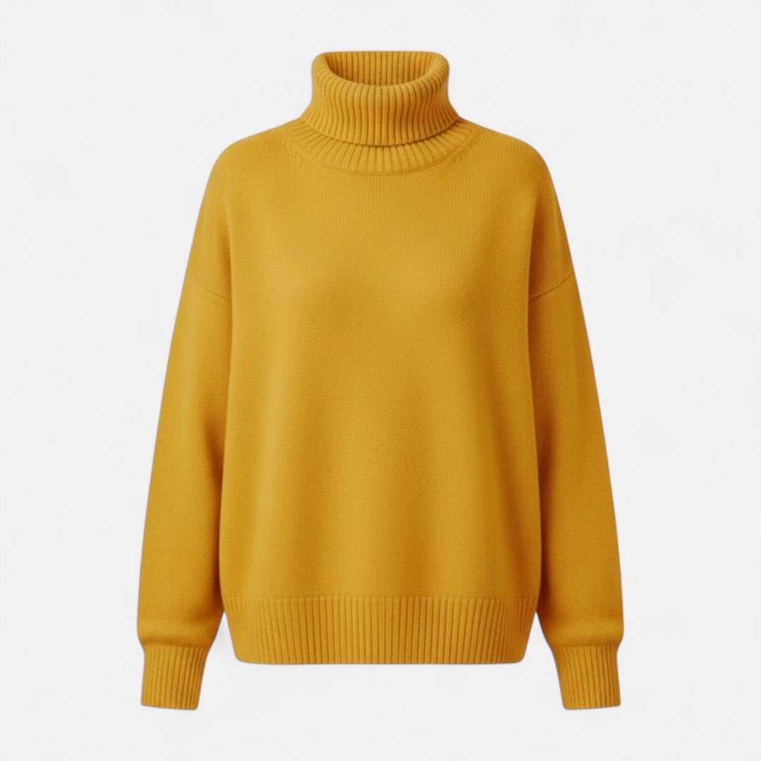 Valmonti | Damski sweter z wełny z domieszką – Oversized gruby splot
