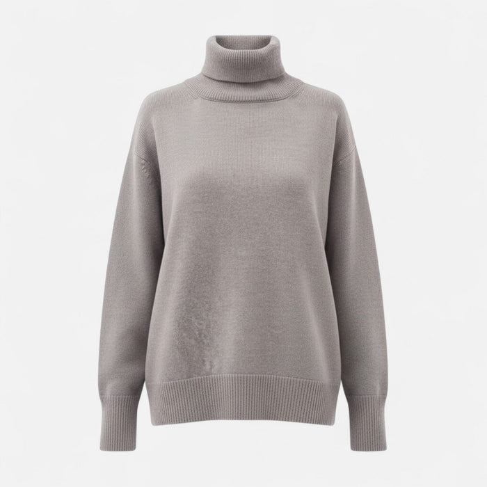 Valmonti | Damski sweter z wełny z domieszką – Oversized gruby splot