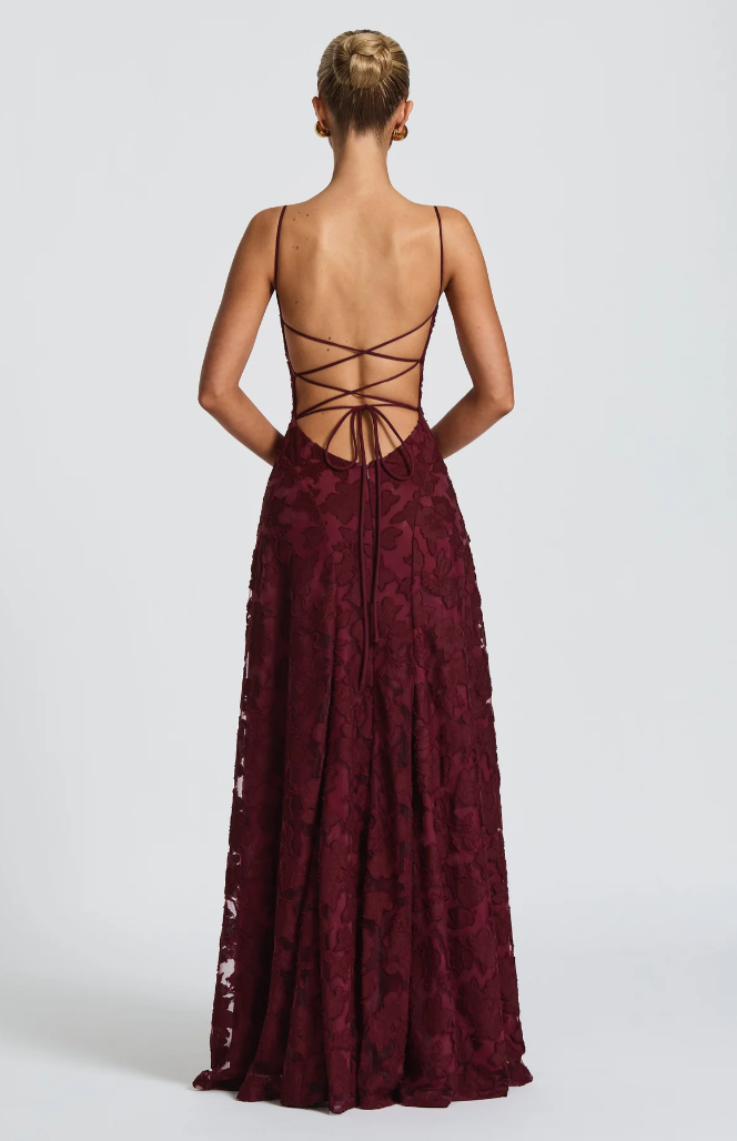 Sukienka Maxi z Koronką dla Kobiet Elegancki Styl na Wieczorne Okazje