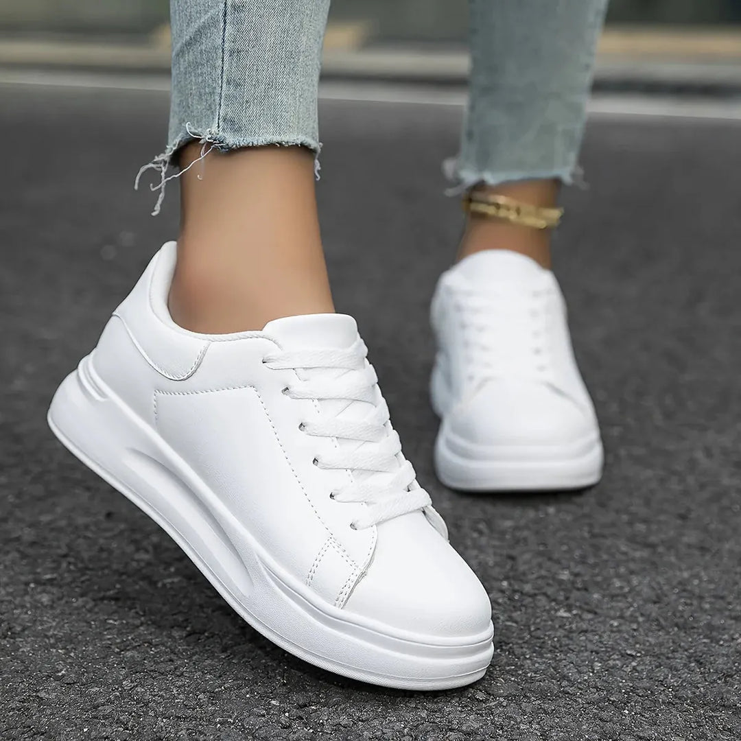 Damskie lekkie buty sportowe – elastyczne buty na sznurówki do codziennego użytku i podróży