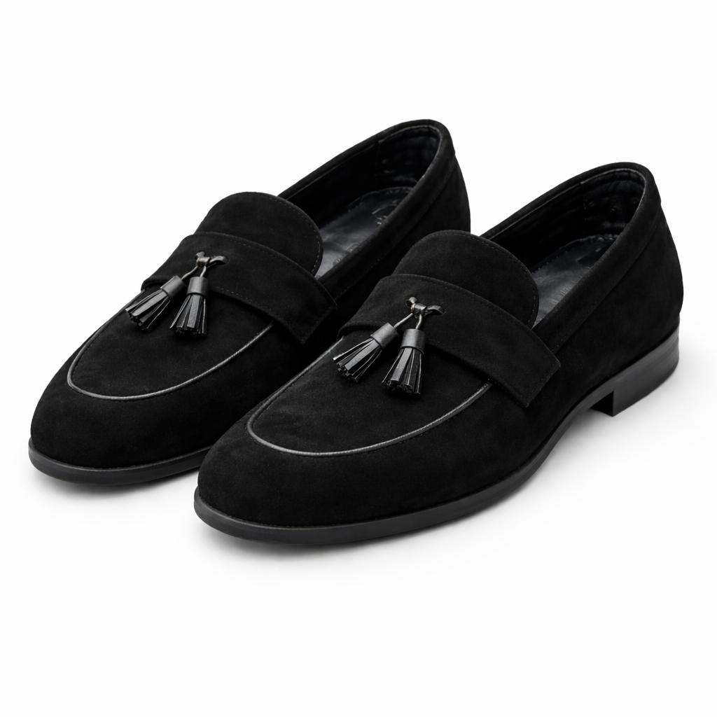 Męskie Mokasyny z Frędzlami Klasyczne Buty Smart Casual