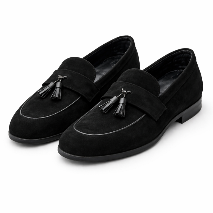 Męskie Mokasyny z Frędzlami Klasyczne Buty Smart Casual
