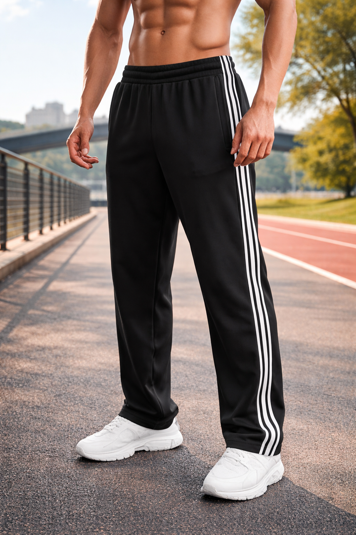 Męskie Spodnie Sportowe z Sznurkiem – Lekkie, Oddychające i Idealne do Treningu oraz Codziennego Użytku