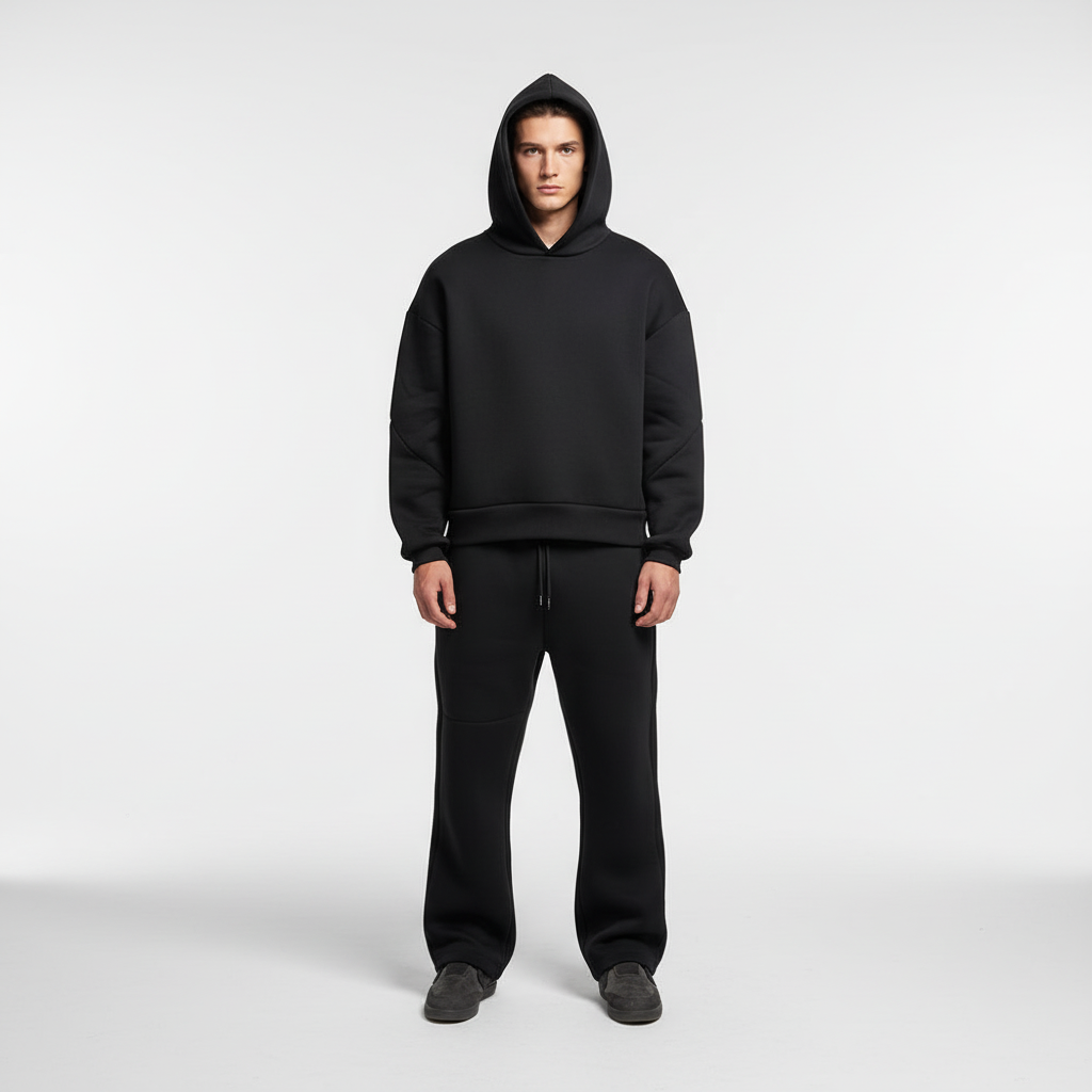 Męski Oversized Hoodie i Zestaw Spodni Dresowych – Oddychający Dres na Trening i Wygodę