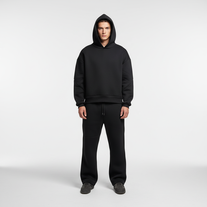 Męski Oversized Hoodie i Zestaw Spodni Dresowych – Oddychający Dres na Trening i Wygodę