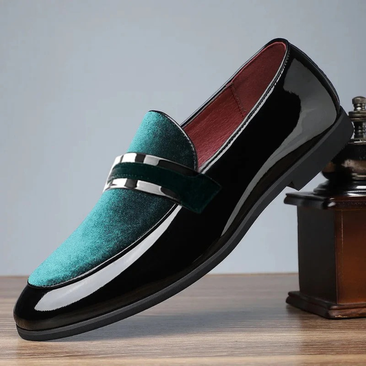 Męskie Mokasyny Slip-On z Zamszowymi Dodatkami – Eleganckie Buty Casualowe na Co Dzień