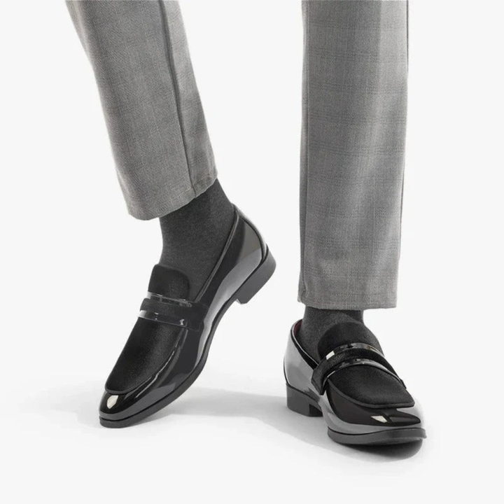 Męskie Mokasyny Slip-On z Zamszowymi Dodatkami – Eleganckie Buty Casualowe na Co Dzień