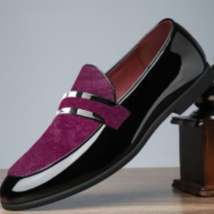 Męskie Mokasyny Slip-On z Zamszowymi Dodatkami – Eleganckie Buty Casualowe na Co Dzień