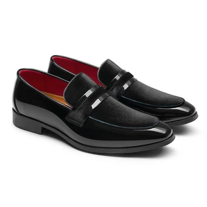 Męskie Mokasyny Slip-On z Zamszowymi Dodatkami – Eleganckie Buty Casualowe na Co Dzień