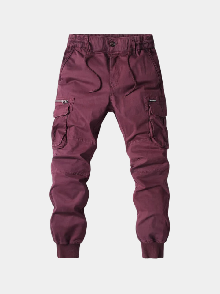 Męskie Spodnie Cargo Jogger z Wieloma Kieszeniami w Stylu Streetwear