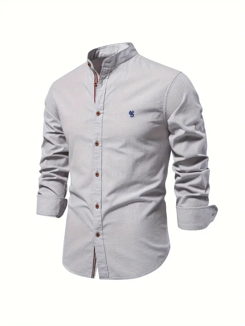 Męska Klasyczna Koszula Z Guzikami – Elegancka, Wygodna, Oddychająca, Stylowa, Casualowa, Smart, Codzienna