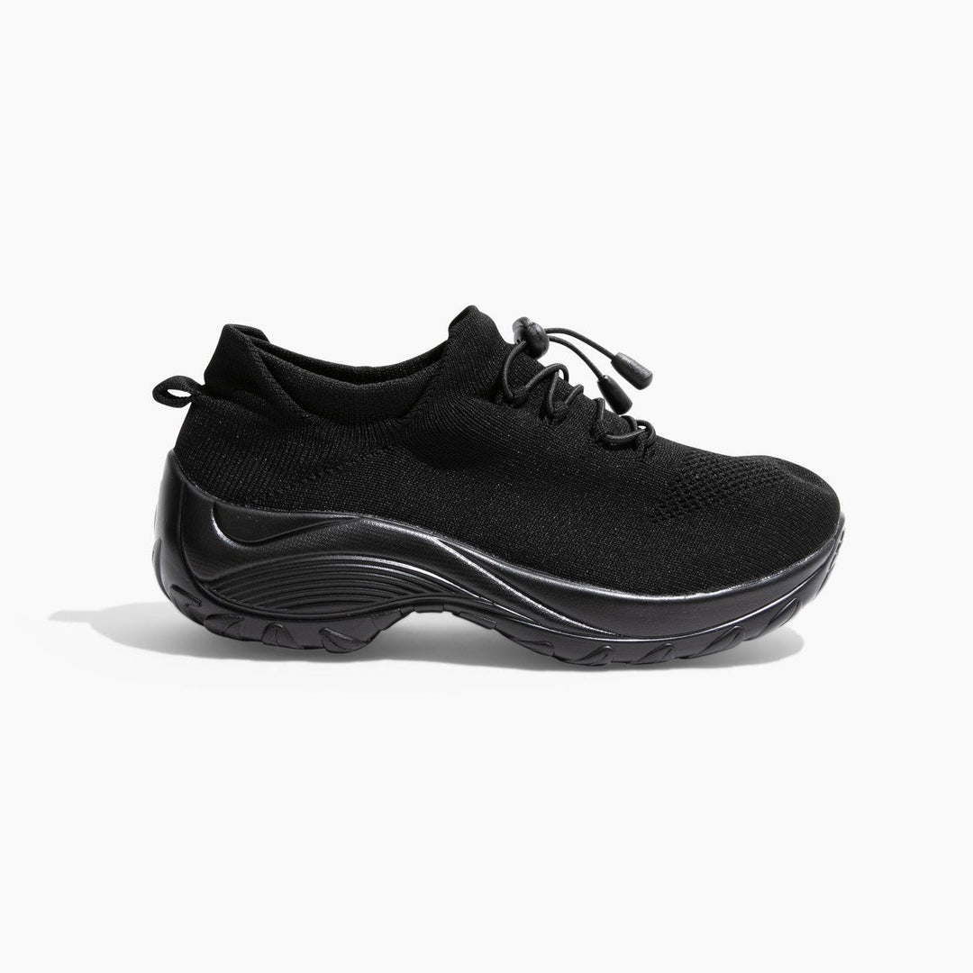 Damskie Buty Sportowe z Dzianiny z Wyściółką w Podeszwie