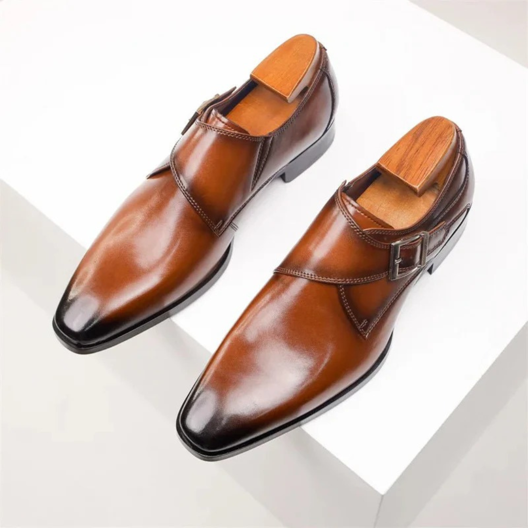 Męskie Buty Formalne z Klapą – Eleganckie Obuwie na Biznes i do Biura