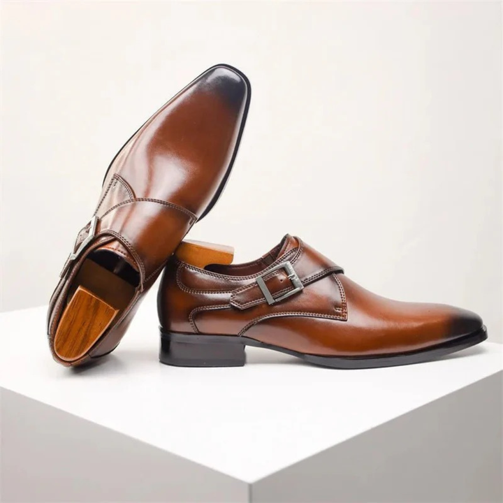 Męskie Buty Formalne z Klapą – Eleganckie Obuwie na Biznes i do Biura