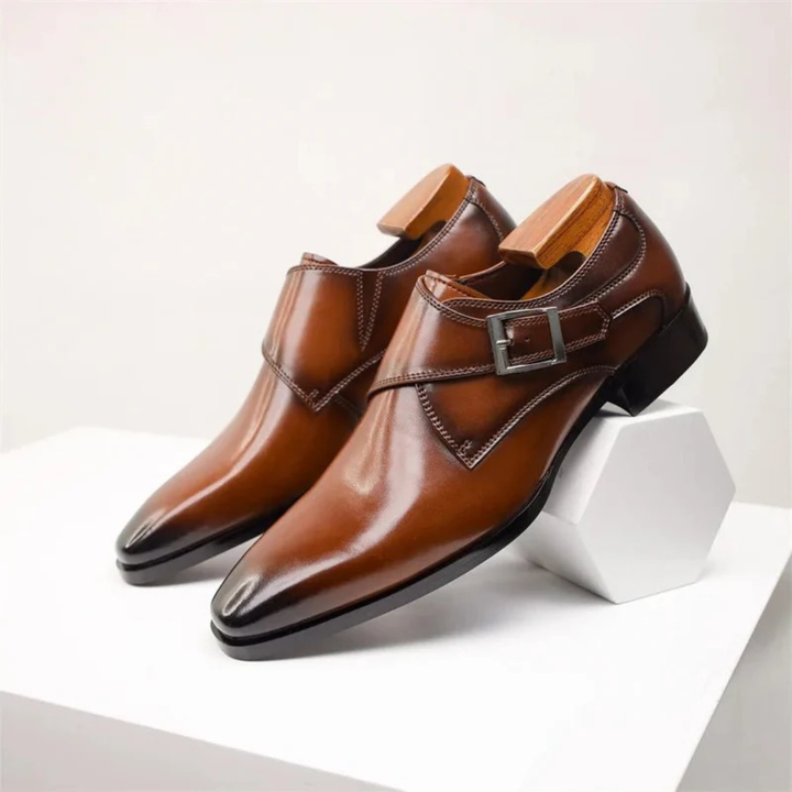 Męskie Buty Formalne z Klapą – Eleganckie Obuwie na Biznes i do Biura