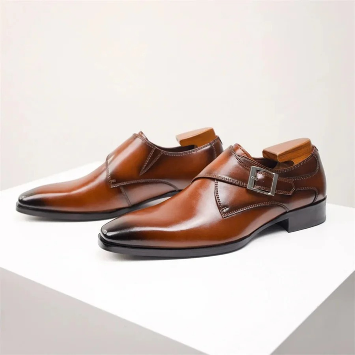 Męskie Buty Formalne z Klapą – Eleganckie Obuwie na Biznes i do Biura