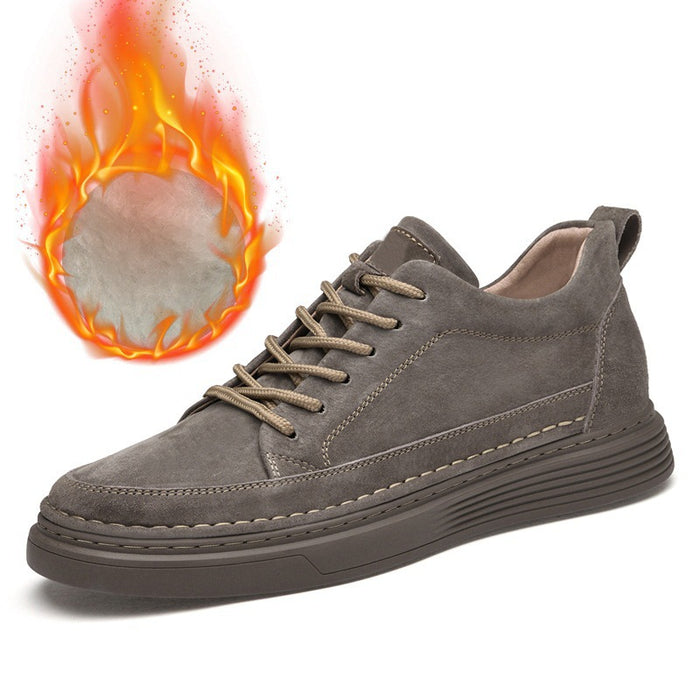 Męskie sneakersy na platformie z detalami sznurowania