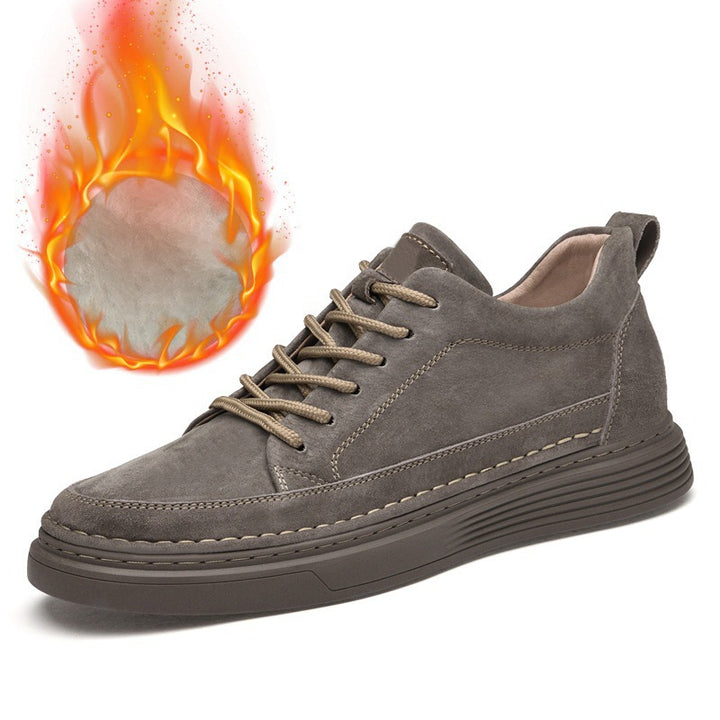 Męskie sneakersy na platformie z detalami sznurowania