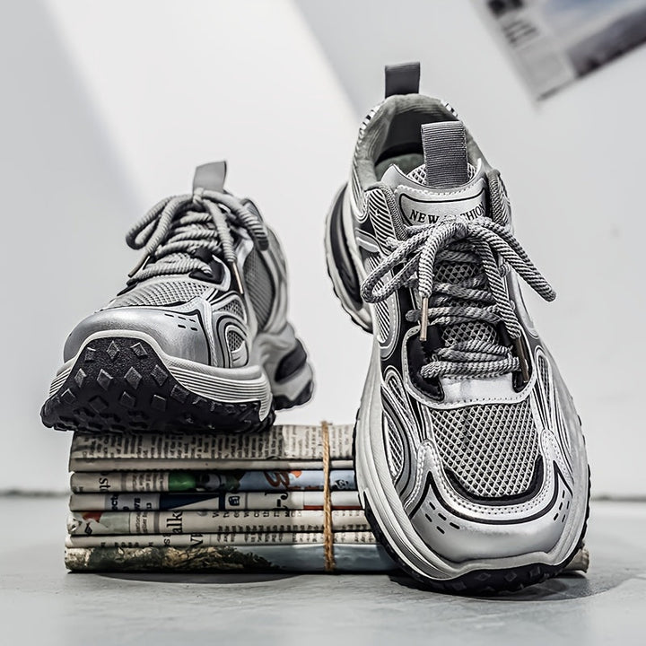 Unisexowe casualowe sneakersy na sznurówki do chodzenia na świeżym powietrzu, wygodne buty w stylu ulicznym, uniwersalne niskie trampki na co dzień